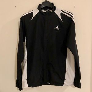 Adidas Men’s Climaproof Black Windbreaker (S)